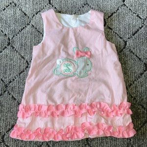 9 month monogrammed ‘S’ Easter outfit
